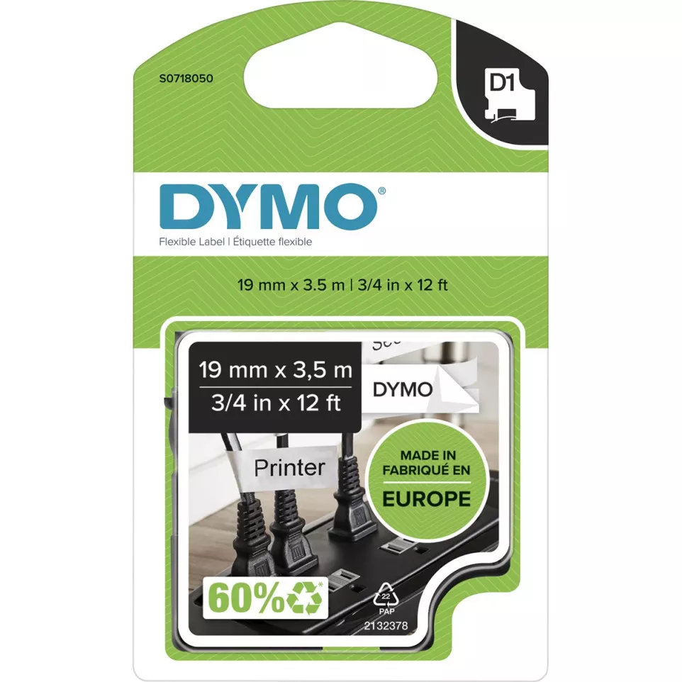 DYMO D1 Flexible Nylon Tape 19mm...