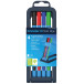Schneider balpen Slider Edge, extra breed, geassorteerde kleuren, opstelbare doos van 4 stuks