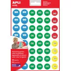 Apli Kids beloningsstickers Happy Smile, groot, blister met 12 vellen