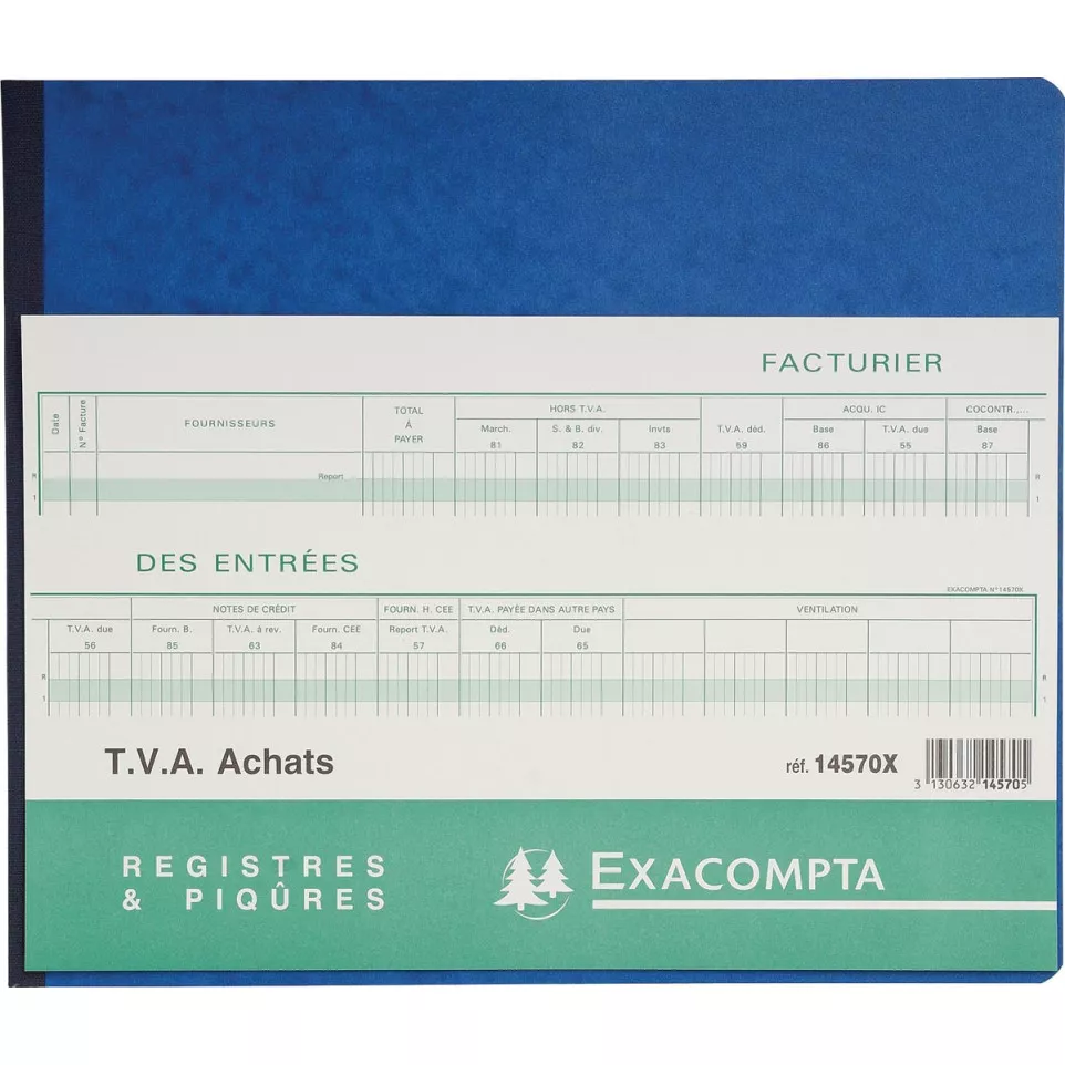 Exacompta formulaires achat avec TVA,...