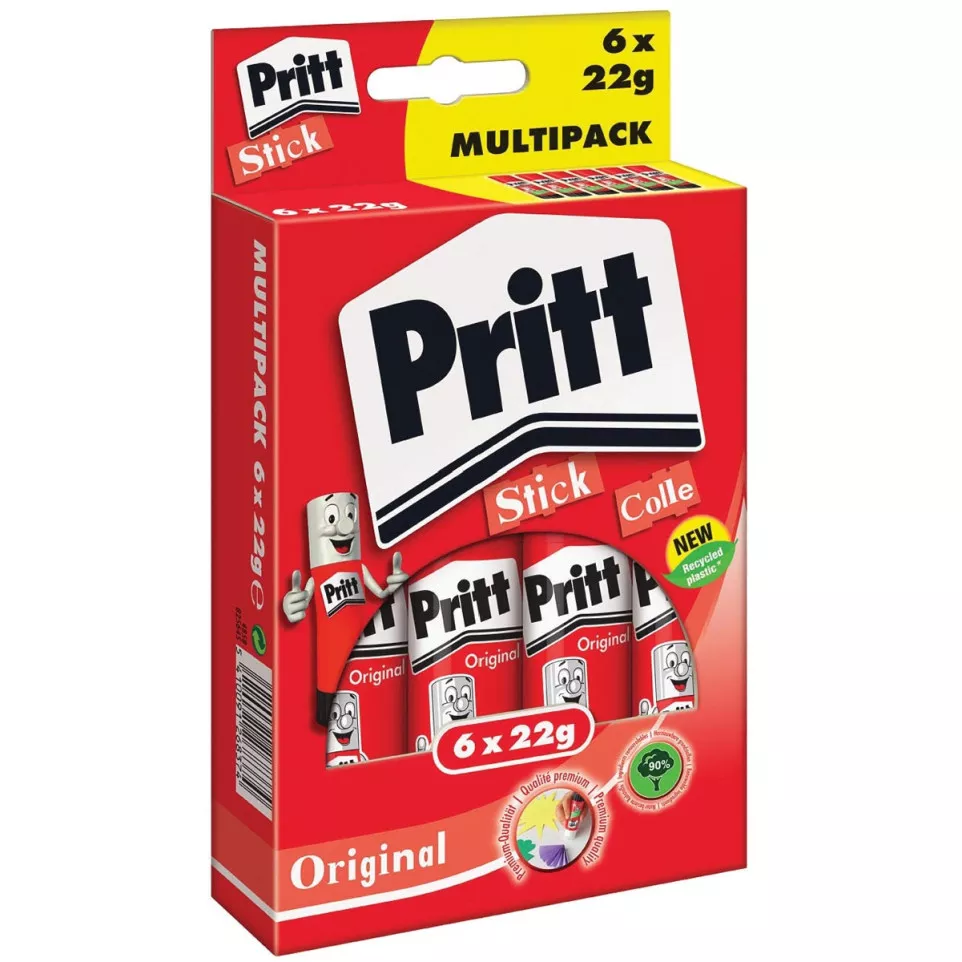 Pritt bâton de colle, 22 g, 6 pièces...