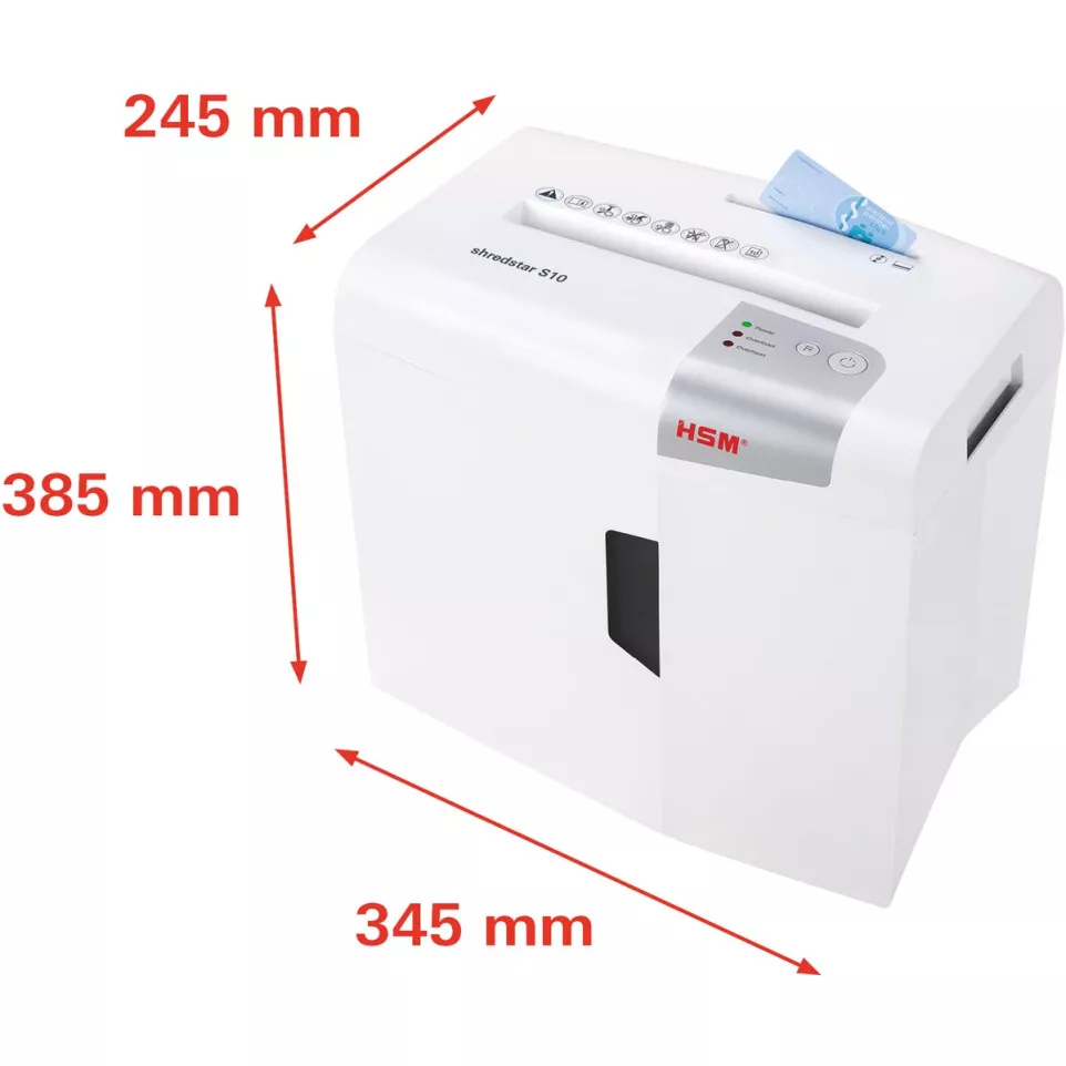 HSM shredstar S10 Strip Cut Shredder...