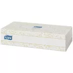 Tork lingette pour le visage, 2 plis, 100 lingettes par boîte