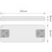 LED Flat Slim 36W 24V DC Driver TÜV Certified without Cable per Piece