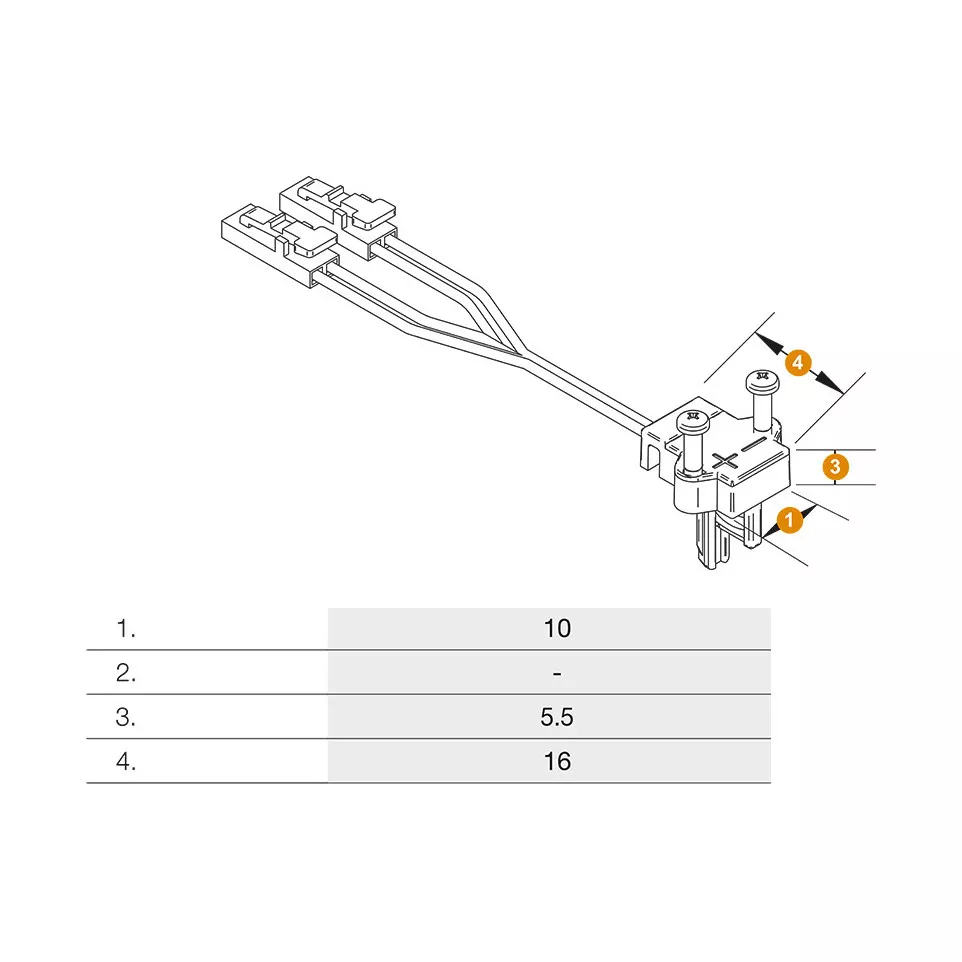 Voeding Top X s 1 Ledlink's 60W links...