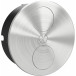DUPLEX rond stopcontact Ø118mm 1 stopcontact+2USB-A+C geborsteld roestvrij staal / pce