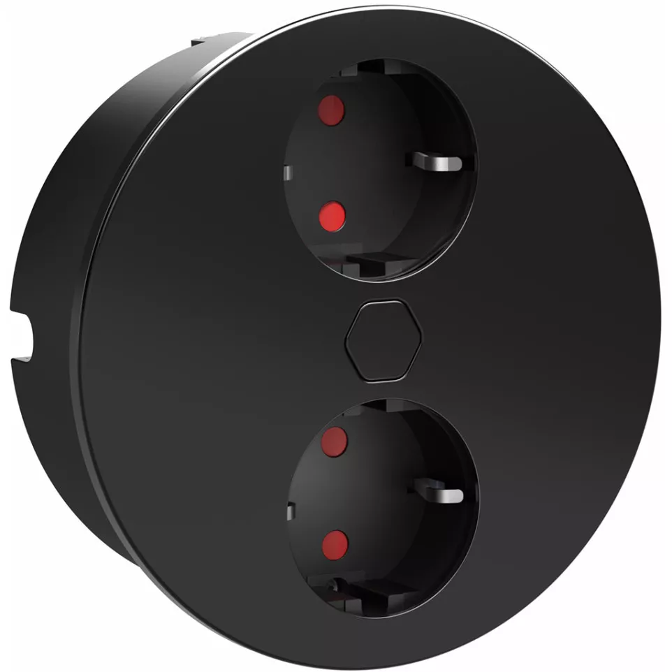 Duplex Round Recessed Power Strip 2...