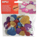 Apli Kids adhesive glitter hearts, pack of 50 pieces