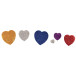 Apli Kids adhesive glitter hearts, pack of 50 pieces