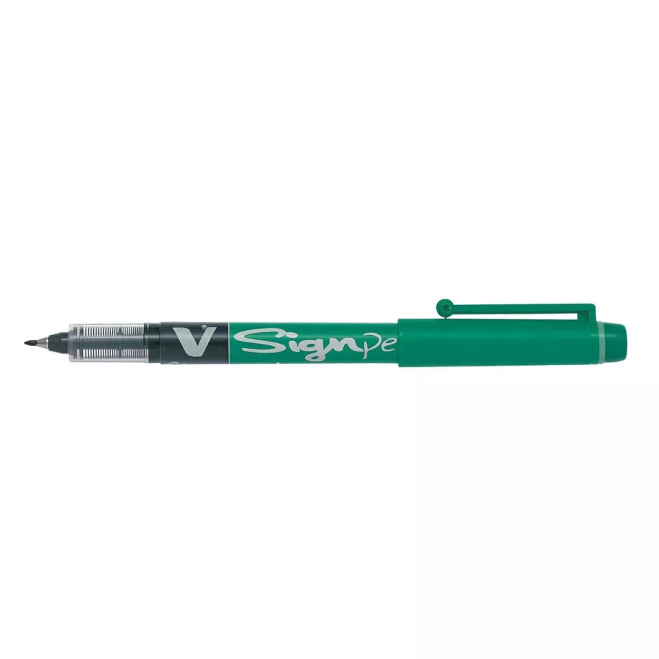 Pilot V Signpen Green