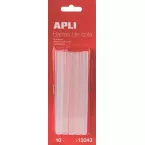 Apli Transparent Glue Sticks 7.5 mm Pack of 10