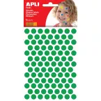 APLI Kids Stickers, Circles Diameter 10.5 mm, Pack of 528 Pieces, Green