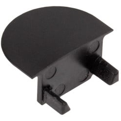 Embout d'extrémité pour profil Zeno-Line fermé PVC noir / pce