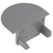 Embout d'extrémité pour profil Zeno-Line fermé PVC gris / pce