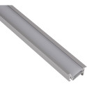 Led profiel Zeno-Line 18x10mm aluminium geanodiseerd+cover opaal / 2m