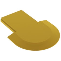 Embout d'extrémité pour profil In-Line mini XL fermé PVC or / pce