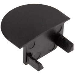 Embout d'extrémité pour profil In-Line mini XL fermé PVC noir / pce