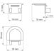 Embout d'extrémité pour profil In-Line mini fermé PVC gris / pce