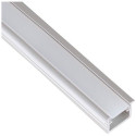 Inbouw In-Line profiel led 14x9mm geanodiseerd aluminium +cover opaal / 2m