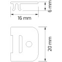 Set of 2 Corner-Line and NeoLine PVC Mounting Brackets per piece