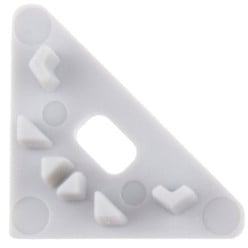 Open PVC Corner-Line End Cap Gray per piece