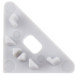Open Corner-Line profiel eindkap PVC grijs / pce