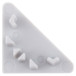 Closed Grey PVC Corner-Line End Cap / pc