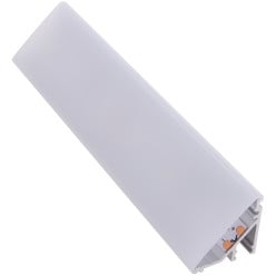 Cornerline Surface-Mounted Anodized Aluminum LED Profile with Opal Cover 18x18mm / 2m