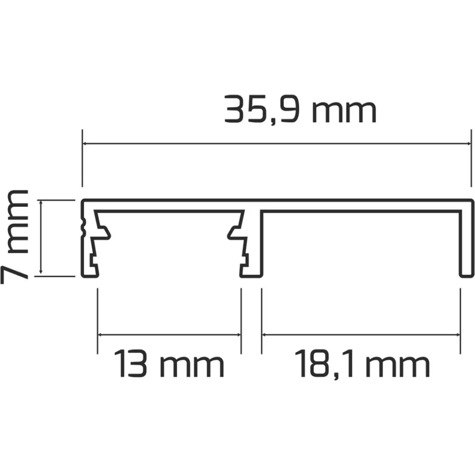 Led profiel toepassen FLOOR...