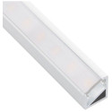 Tri-Line Mini 16x14x10mm Surface Mounted LED Profile White Aluminum with Opal Cover / 2m
