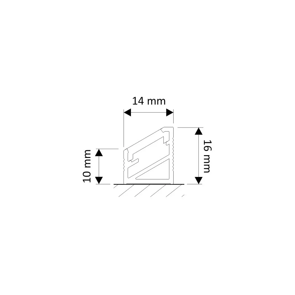 Profil Led appliquer Tri-Line mini...