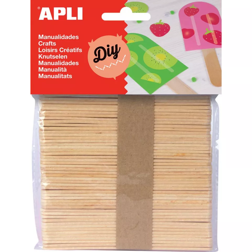 Apli natural wood sticks pack of 50...