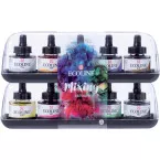 Talens Ecoline peinture à l'eau flacon de 30 ml, set de 10 flacons en couleurs assorties