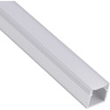 Line 14x13mm Surface Mounted Anodized Aluminum LED Profile with Opal Cover / 2m