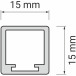 End Cap for Trend 15x15mm LED Profile per piece
