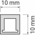 End Cap for Trend 10x10mm LED Profile / pc
