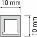 End Cap for Trend 10x10mm LED Profile / pc