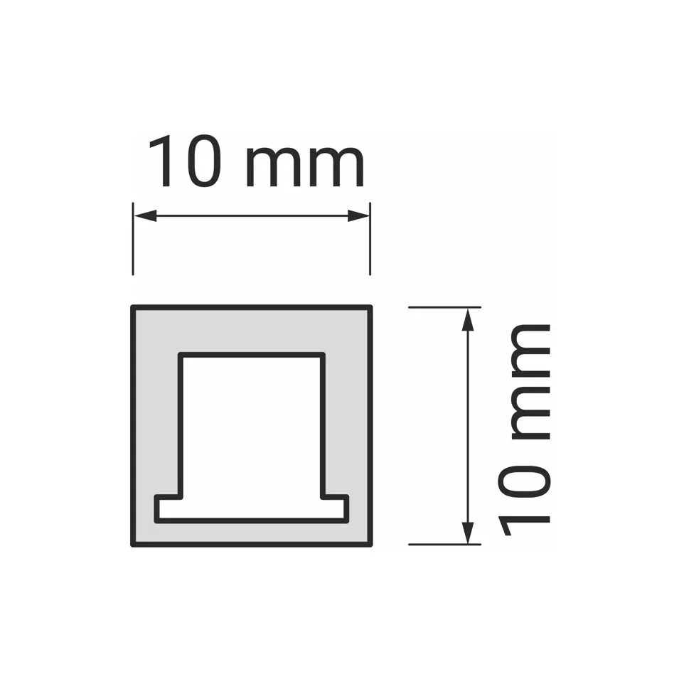 End Cap for Trend 10x10mm LED Profile...