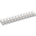 Barette 12 connecteurs 2 voies câbles de 0,5-2,5mm2 PVC blanc / pce