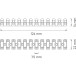 Barette 12 connecteurs 2 voies câbles de 0,5-2,5mm2 PVC blanc / pce