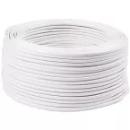 Câble d'alimentation 2x0,75mm² 220V blanc / m