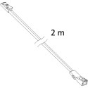 Mini AMP-aansluiting verlengkabel 2m / pce