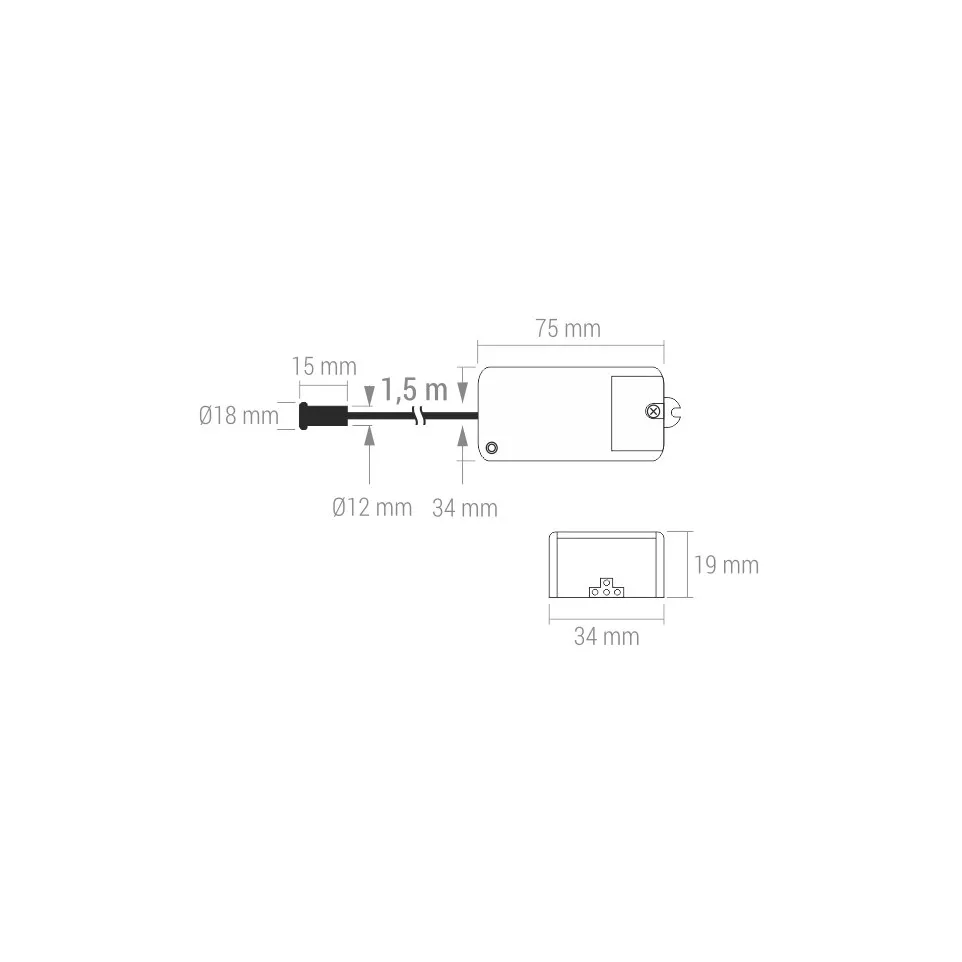IR Cabinet Door Sensor K2 220V AC max...