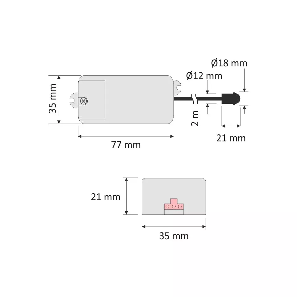 PIR regelaar met sensor 220V AC...