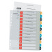 Leitz Cosy A4 Index Dividers 1-12 PP Assorted Colours 11-Hole Set
