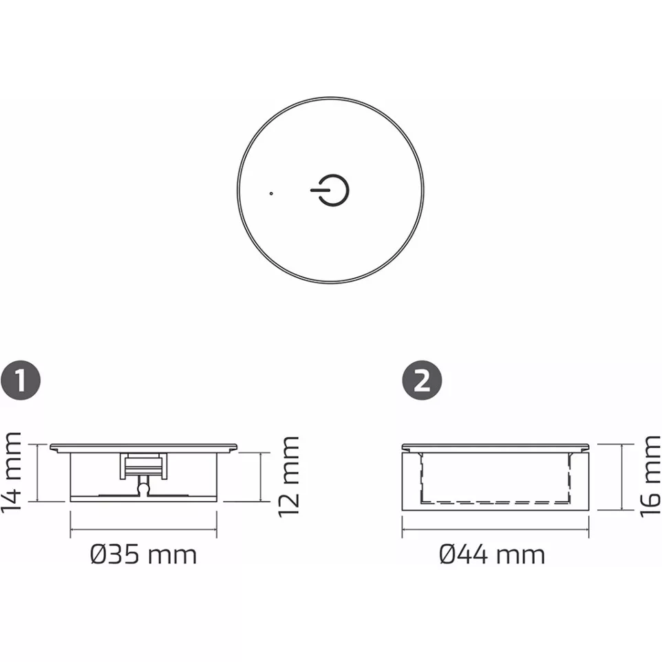 Oli RF Wireless Touch Switch White...