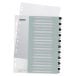 Leitz WOW Printable Index Dividers, 20 Tabs, Black and White