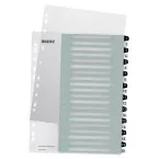 Leitz WOW printbare index, 20 tabs, zwart-wit