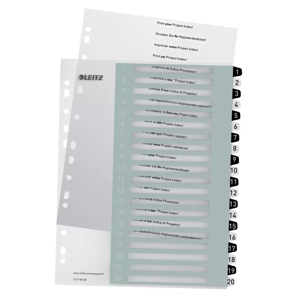 Leitz WOW Printable Index Dividers,...