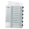 Leitz WOW printbare index, 12 tabs, zwart-wit